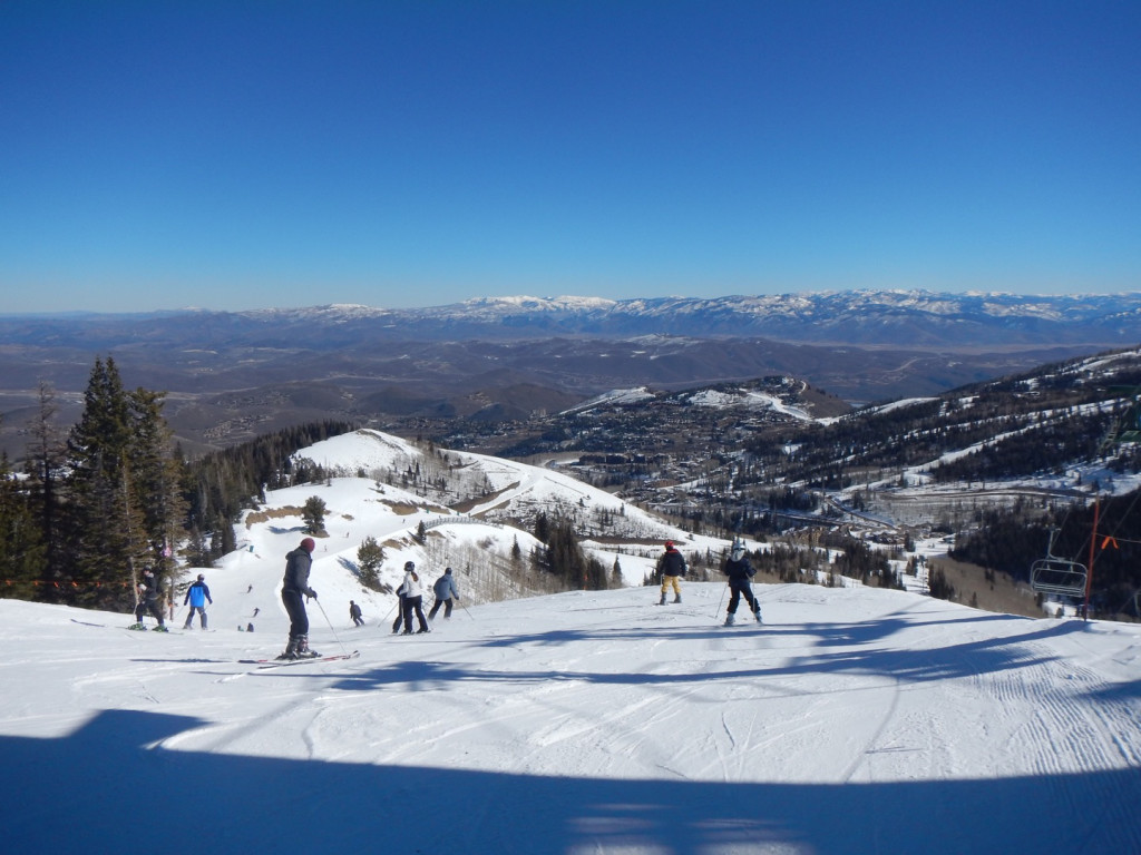 View from the top - note the lack of snow in the distance