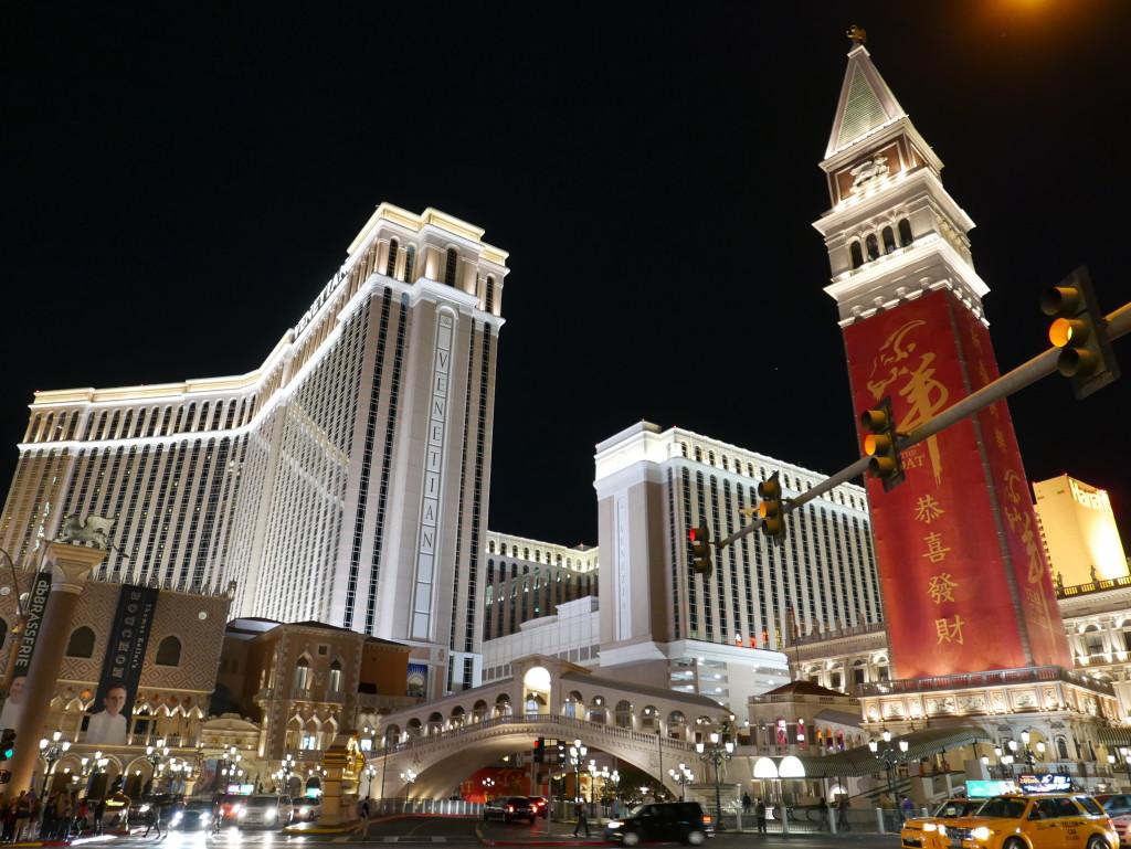 The bright lights of Las Vegas