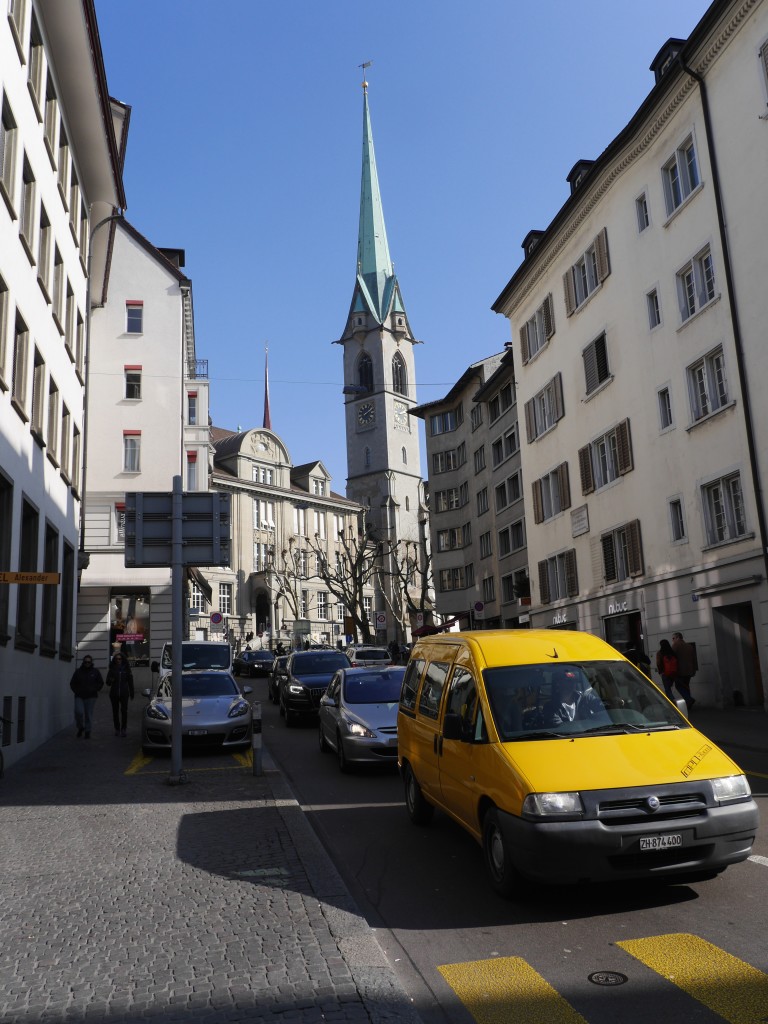 The streets of Zurich...