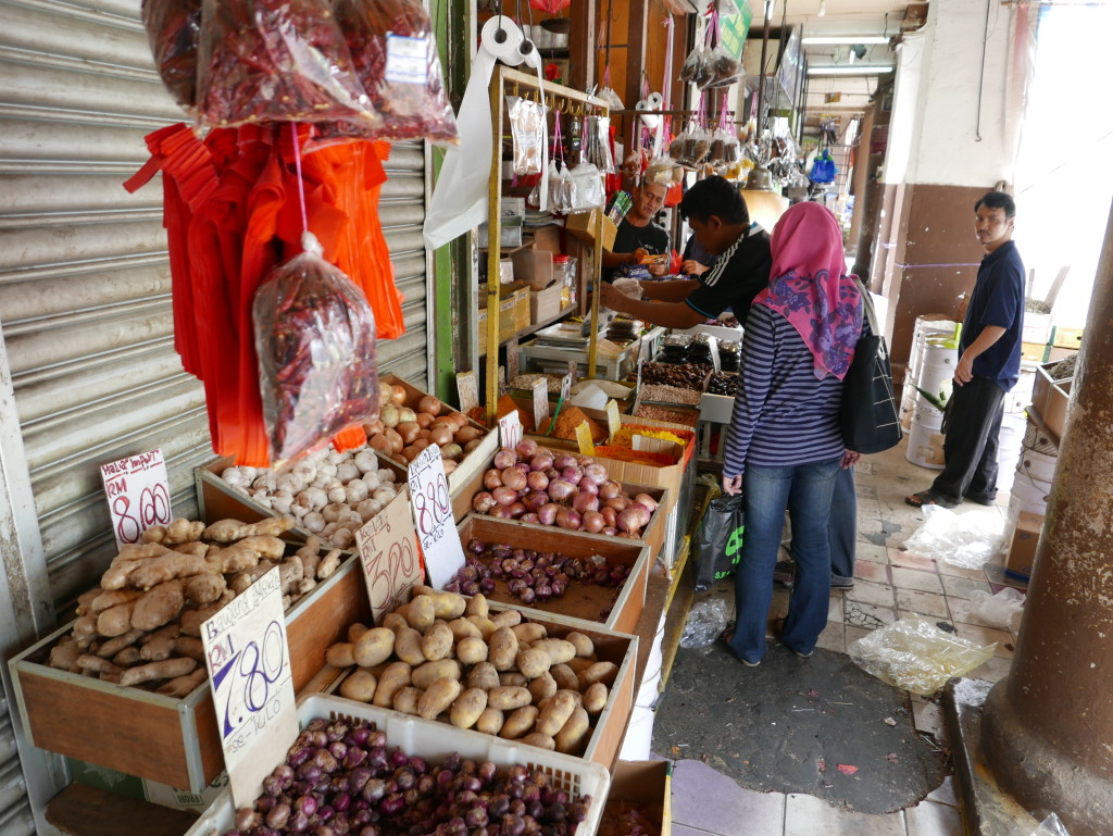 India Street and surrounding area, Kuching, Sarawak, Malaysia