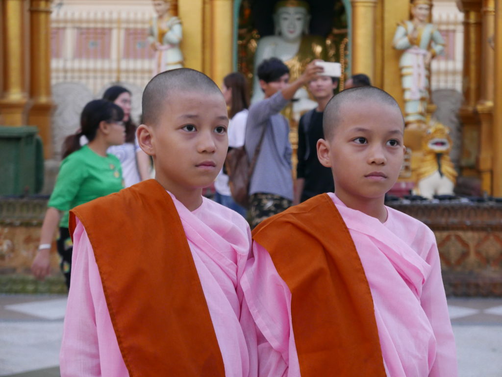 shwedagon pagoda 2017 nuns