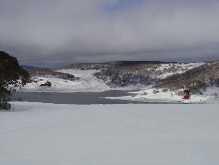 Lake at the top of Falls Creek Ski Area, Australia
