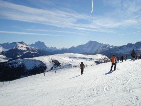 Corvara ski area - skiing corvara