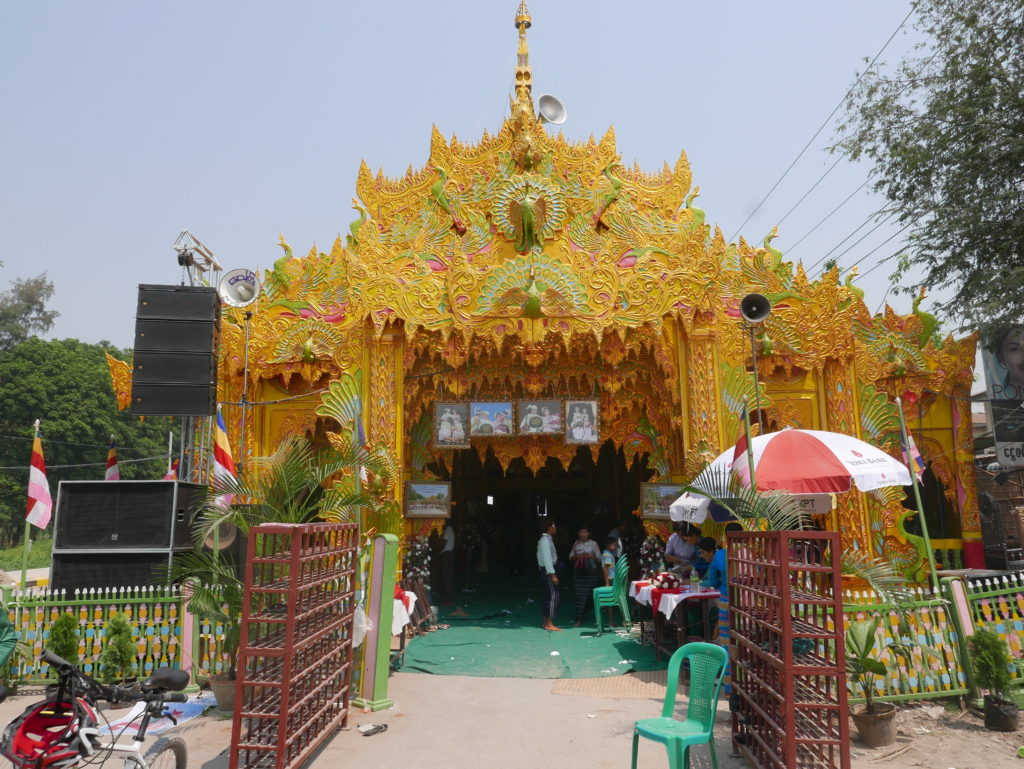 Party tent - mandalay bike tour