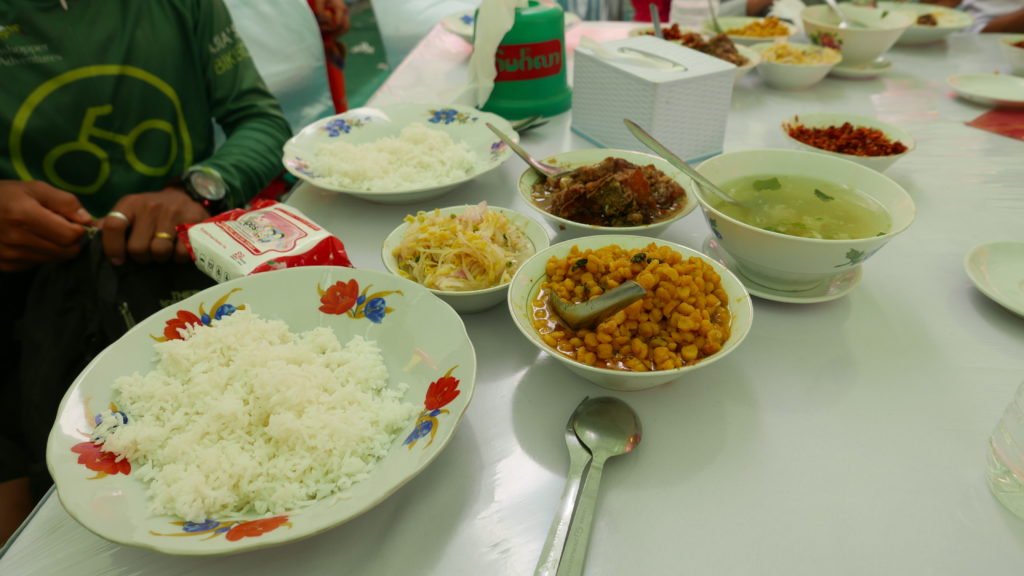 mandalay bike tour celebration food