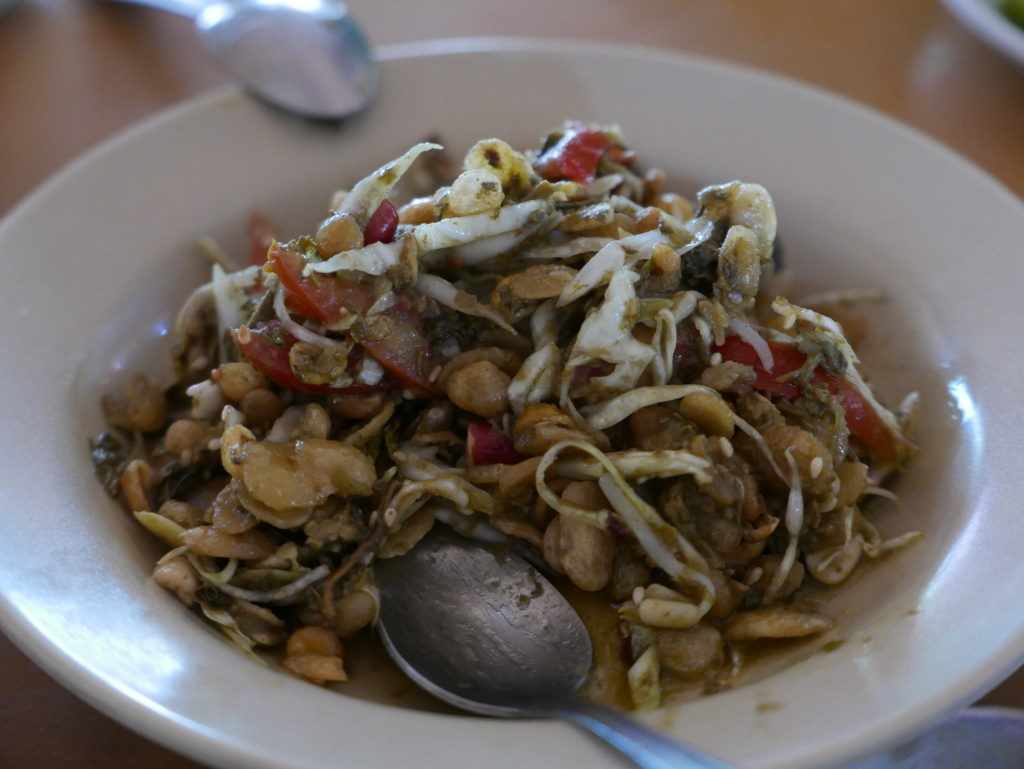Tea Leaf Salad - bike tour of Mandalay